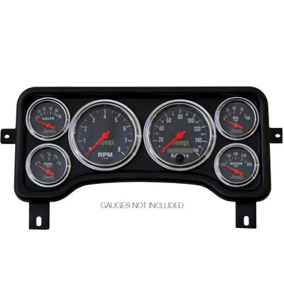 Autometer Jeep TJ/XJ Direct Fit Dash Panel 6 Gauge 3 3/8in x2 / 2 1/16in x4 - 5381