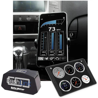 Autometer OBD-II Wireless Data Module Bluetooth DashLink for Apple IOS & Andriod Devices - 6036