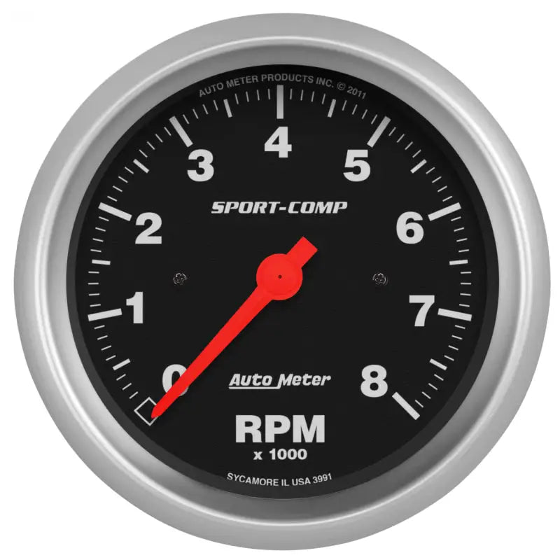 Autometer Sport-Comp 3-3/8 inch 8000 RPM Electronic In Dash Tach - Truck & Automotive
