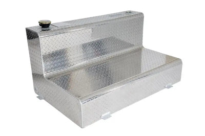Auxiliary Fuel Tank DOT Approved For Direct Feed Into OEM Tank; Diesel; 80 Gallon Capacity; L-Shaped; 48 Inch Length X