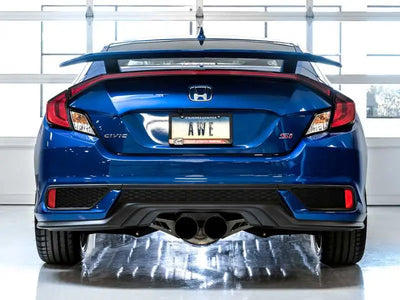 AWE Tuning 17+ Honda Civic SI 1.5L / Type R 2.0L Turbo Dual Tip Conversion Kit 