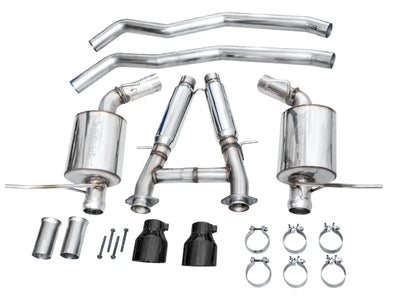 AWE Tuning 18-23 Dodge Durango SRT & Hellcat Touring Edition Exhaust - Diamond Black Tips - Truck Automotive