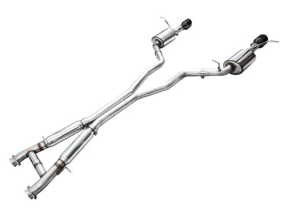 AWE Tuning 18-23 Dodge Durango SRT & Hellcat Touring Edition Exhaust - Diamond Black Tips - Truck Automotive