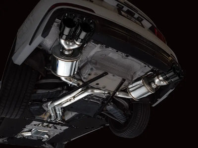 Car exhaust system featuring awe tuning touring edition exhaust with diamond black tips