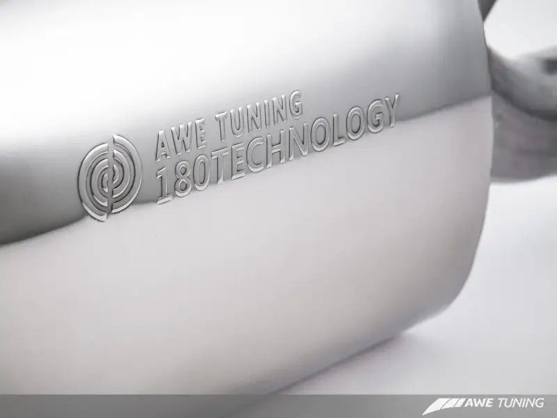 AWE Tuning Audi B8 A5 2.0T Touring Edition Exhaust - Quad Outlet Polished Silver Tips - Truck & Automotive