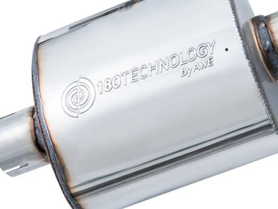 AWE Tuning Audi B9 A4 Touring Edition Exhaust Dual Outlet - Diamond Black Tips (Includes DP) - Truck & Automotive