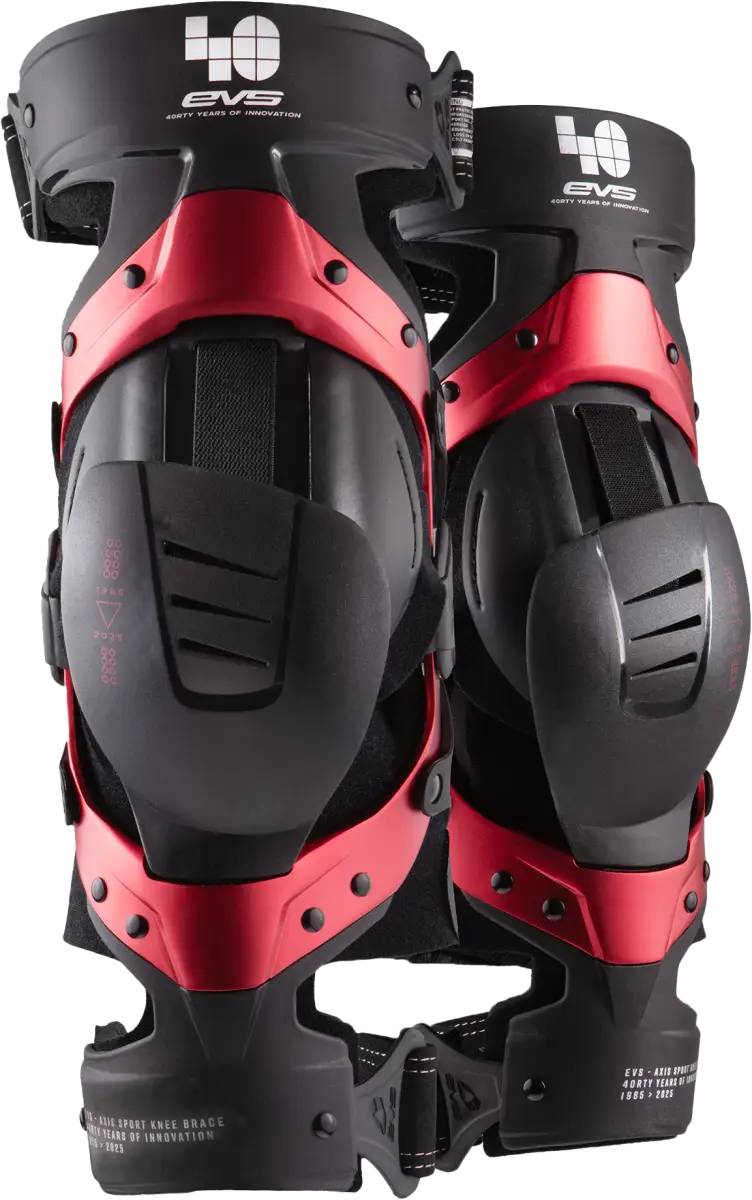 Axis Sport Knee Brace Pair Le 40th Anniv Red Xl - EVS