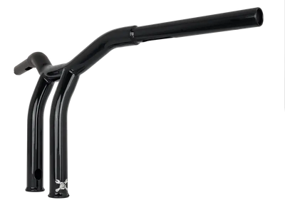 Black motorcycle handlebar for B12-6051B Dominator Raked Bar 10 inch Raked Bar