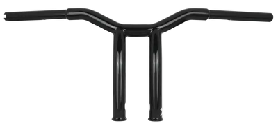 Black motorcycle handlebars for B12-6051B Dominator Raked Bar 10 inch Raked Bar