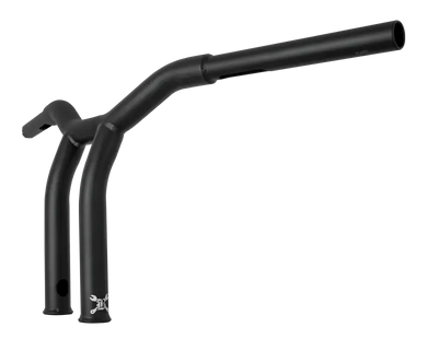 Black motorcycle handlebars B12-6051SB Dominator Raked Bar for sleek riding style