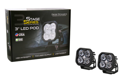 Diode Dynamics SS3 LED Pod Pro - White Combo Standard (Pair) - DD6481P