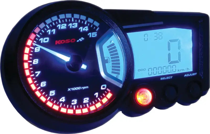 BA010001 Gp Style Multi Function Gauge Rx 2 Black Panel - GP Multi-Function