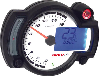BA015000 Rx 2nr 16 000 Rpm Guage White Panel - GP Style Multi-Function Gauge