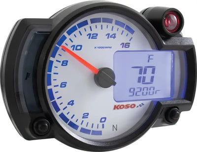BA015000 Rx 2nr 16 000 Rpm Guage White Panel - GP Style Multi-Function Gauge