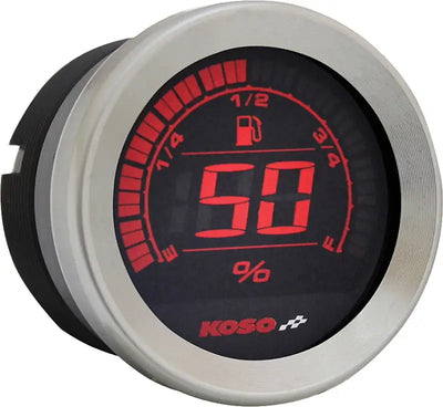 BA050905 Hd 02 Series Gauge Kit Silver Bezel Oil Temp - Digital Harley Cluster