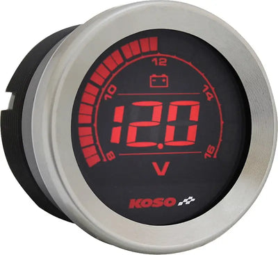 BA050905 Hd 02 Series Gauge Kit Silver Bezel Oil Temp - Digital Harley Cluster