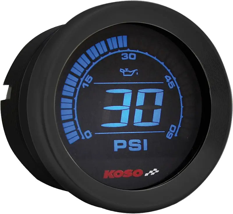 BA050907 Hd 02 Series Gauge Kit Black Bezel Oil Temp - Digital Harley Cluster