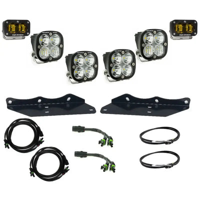 Baja Designs 17-20 Ford F-150 Raptor S2 SAE Sportsmen Fog Pocket Kit - Amber - Truck & Automotive