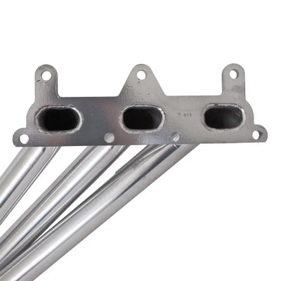 Shiny metal long tube exhaust headers for Camaro V6 with ceramic coating