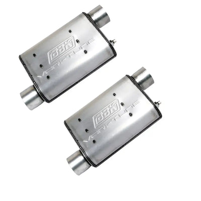 BBK 86-04 Mustang Cat Back Kit Varitune Mufflers Stainless Steel Tips - Truck & Automotive