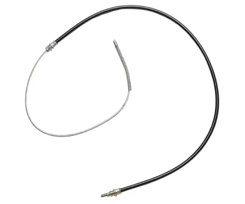 Black-sheathed BC92839 Raybestos parking brake cable with exposed wire for repair