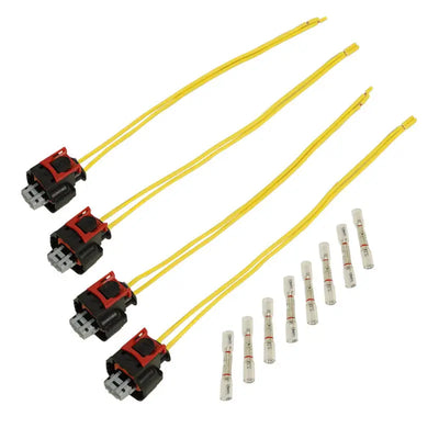 BD Diesel 2017 + Chevy/GM L5P Injector Connector Pigtail Kit - 4 Pack - Truck & Automotive