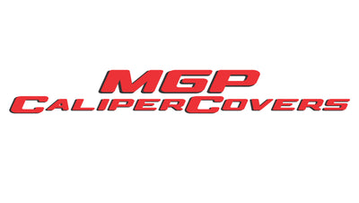 MGP 4 Caliper Covers Engraved Front & Rear MGP Red Finish Silver Characters for 2018 Toyota Camry - 16238SMGPRD