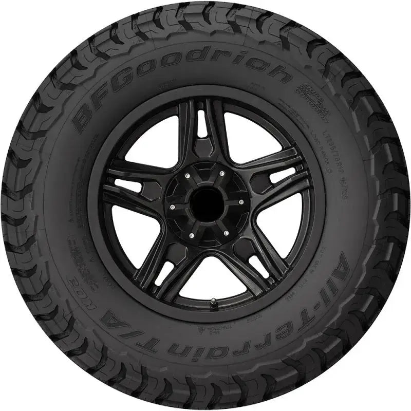 BFGoodrich All Terrain T/A KO3 LT275/65R18 123/120S tire showcasing durable and aggressive tread design for trucks and SUVs.