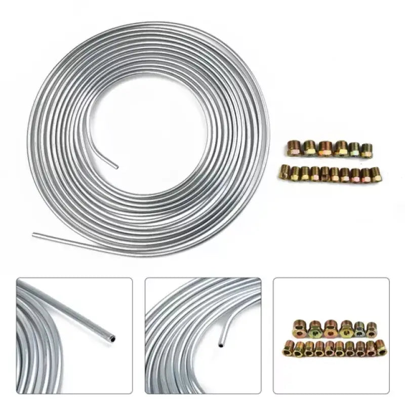 Coiled metal tubing with brass fittings for BH36562 Raybestos Zp-Hydralic Brake Hose