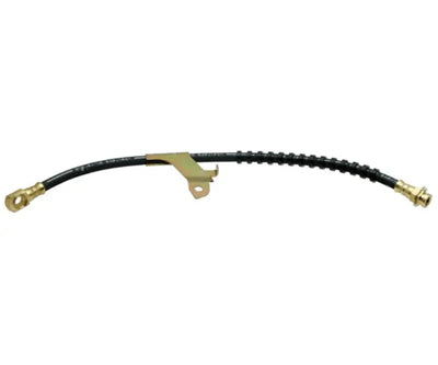 Black rubber brake hose with metal fittings and bracket for BH38583 Raybestos hardware hydraulics