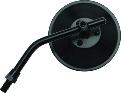 BikeMaster 3in Adjustable Round Mirror 10mm - Each - Black - 600803 - Exterior Styling