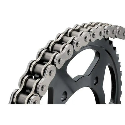 Metal chain and sprocket from BikeMaster 420x88 chain for bike repair and upgrades