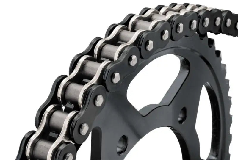 Black chrome BikeMaster 530x150 BMZR Z-Ring Chain with sprocket for bikes