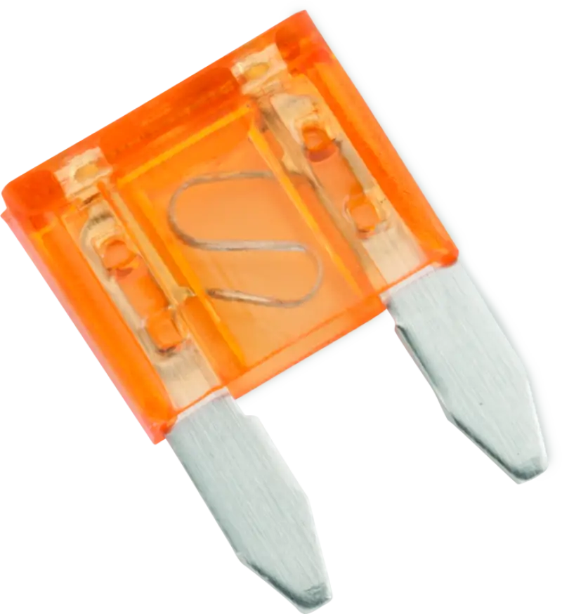 Orange automotive fuse from BikeMaster 5Piece 10A Replacement Fuse set for quick fixes