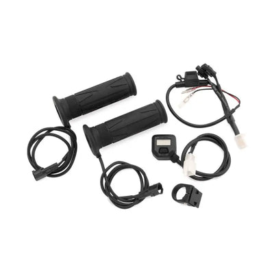 BikeMaster 7/8in heated grips with LCD switch for comfortable riding in cold weather