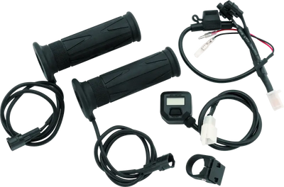 BikeMaster 7/8in heated grips kit with lcd switch for easy control