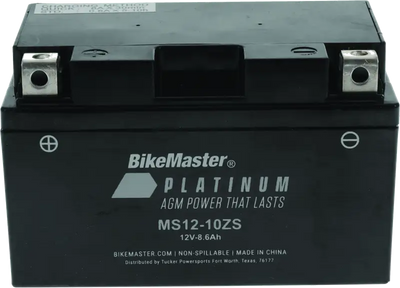 BikeMaster AGM Battery - MS12-10ZS - 780701 - Batteries Starting & Charging