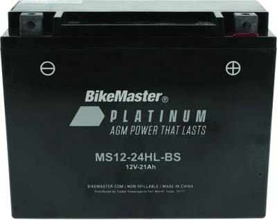 BikeMaster AGM Battery - MS12-24HL-BS - 780765 - Batteries Starting & Charging