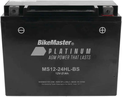 BikeMaster AGM Battery - MS12-24HL-BS - 780765 - Batteries Starting & Charging