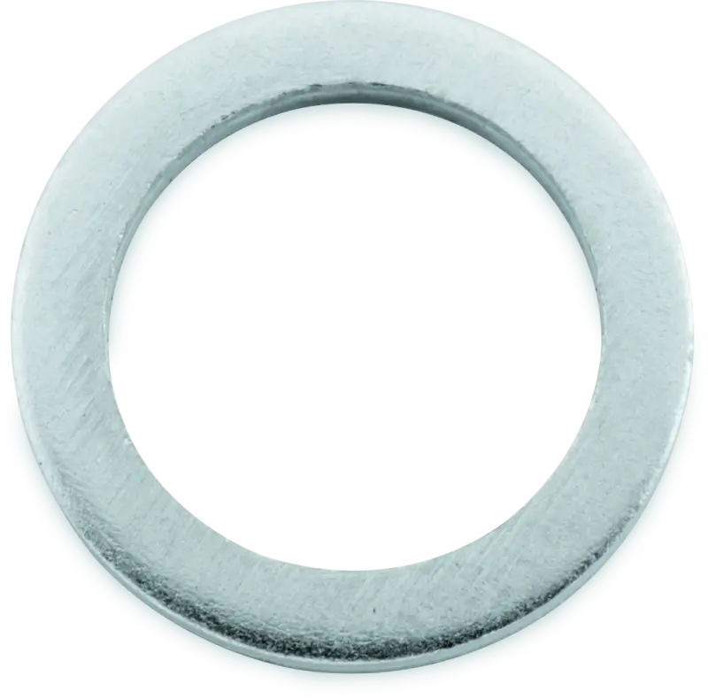 Silver aluminum crush washer for bikes, BikeMaster Aluminum Crush Washer 16mm