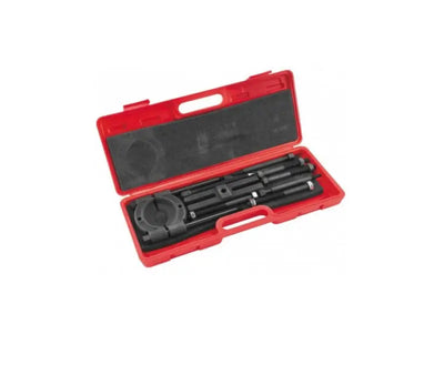 Red case with black bikemaster bearing puller tools for easy bearing removal