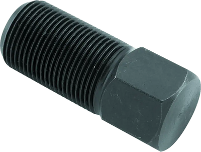 Black metal threaded bolt for BikeMaster Flywheel Puller fits bikemaster flywheel puller