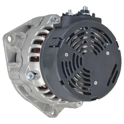 Silver BikeMaster Honda Alternator with black fan cover for Honda motorcycles