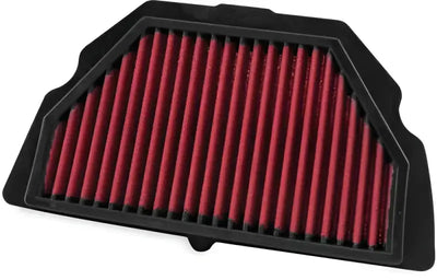 Red air filter with black frame for Honda CBR600F4i bikeMaster model 457007