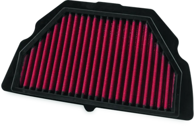 Red air filter with black frame for Honda CBR600F4i bike upgrade