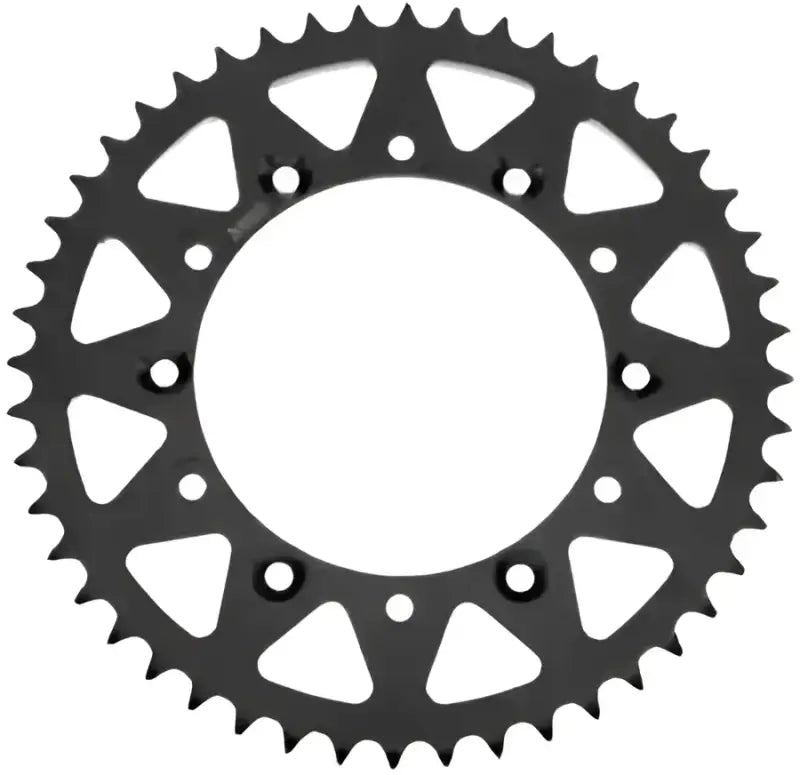 Black motorcycle rear steel sprocket for Honda bikes - durable steel sprocket upgrade