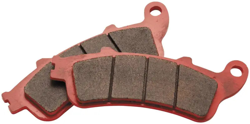 Red BikeMaster Honda Sintered Brake Pads with friction material for strong braking