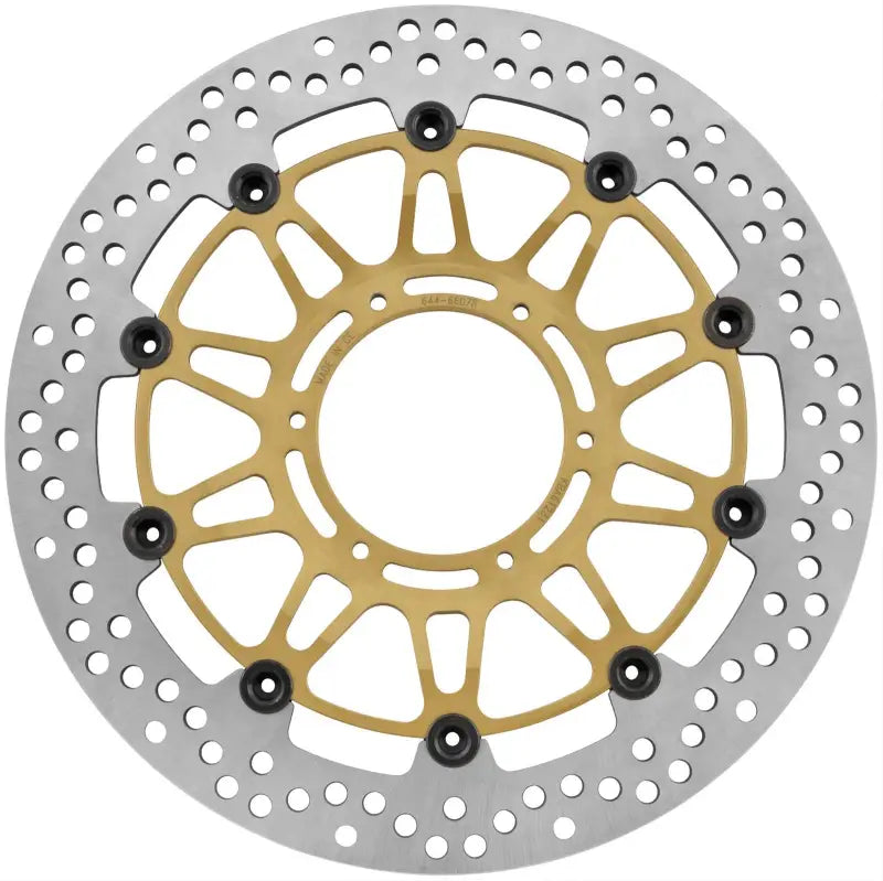 BikeMaster Kawasaki Brake Rotor with drilled holes, high-performance kawasaki brake rotor