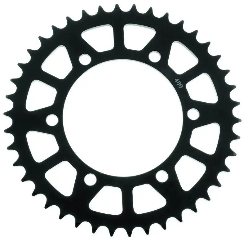 Black metal sprocket with teeth for BikeMaster Kawasaki Rear Steel Sprocket 520 42T