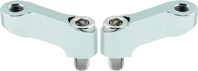 BikeMaster Mirror Extension 10mm Pair - Chrome - BikeMaster